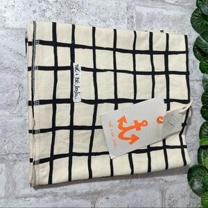 NOE & ZOE BERLIN‎ Blanket Baby Black Grid NWT